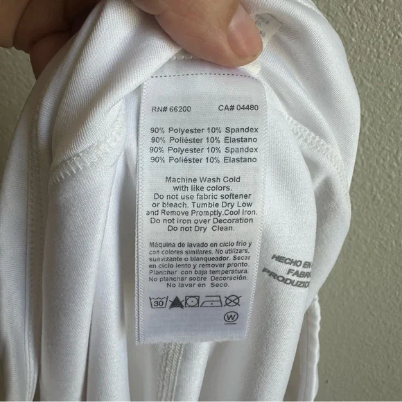 Asics White Tennis Mini Skirt Women’s Size Medium Athletic Wear - Picture 7 of 8